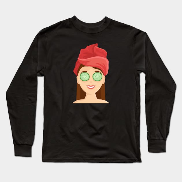 Wellness Girl Long Sleeve T-Shirt by EarlAdrian